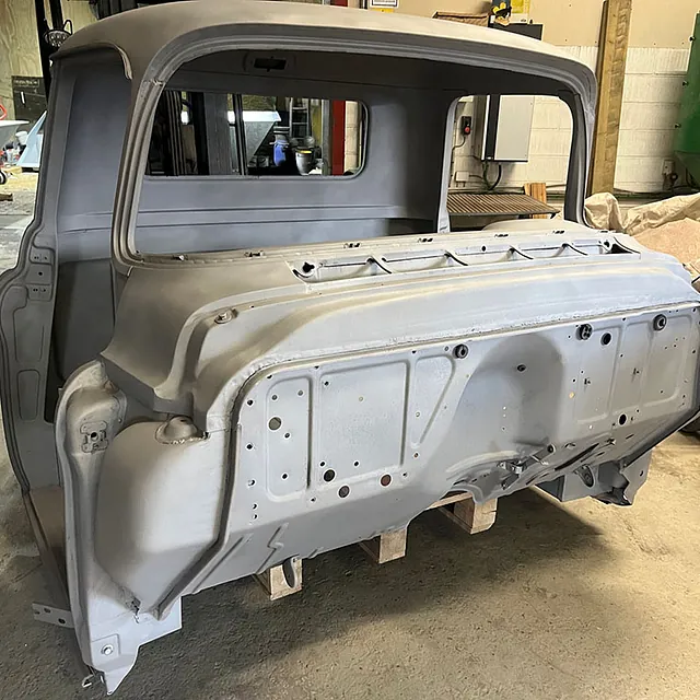 Sandblæsning af amerikanerbil